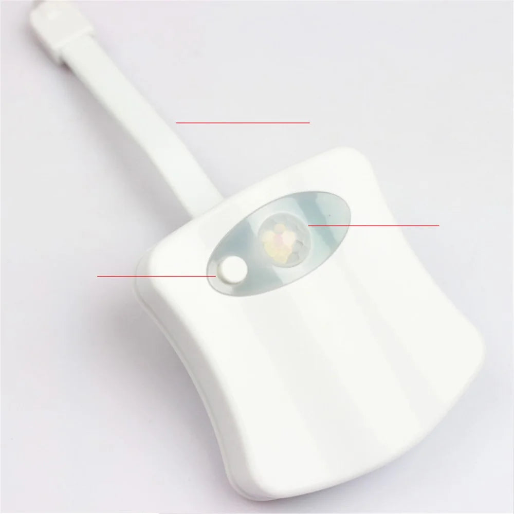 LIGHTBOWL 8-color Motion Sensor Induction Toilet Night Light - 6