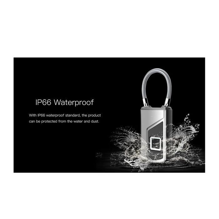 Intelligent Waterproof Fingerprint Luggage Suitcase Backpack Lock - 3