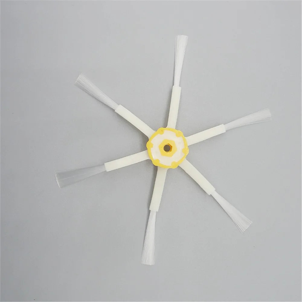 6PCS Vacuum Cleaner Hexagon Brush Replacements for iRobot Roomba 5/6/7 Series Sweeping Robot - 6