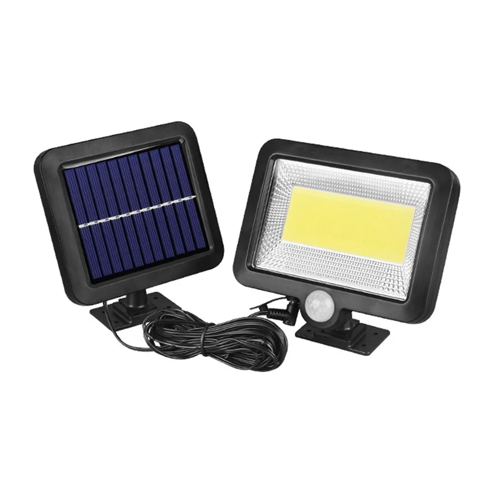 100-LED COB Solar Security Night Light Outdoor Garden Wall Light - 7