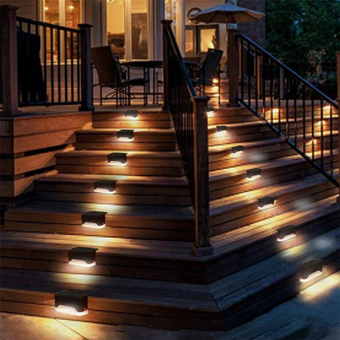 12PCS/Pack Solar Deck Lights Waterproof LED Solar Lamp for Outdoor Pathway Yard - 4