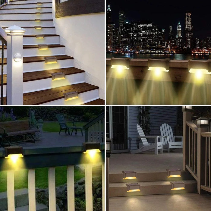 12PCS/Pack Solar Deck Lights Waterproof LED Solar Lamp for Outdoor Pathway Yard - 5