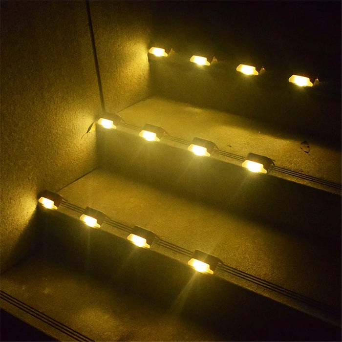 12PCS/Pack Solar Deck Lights Waterproof LED Solar Lamp for Outdoor Pathway Yard - 7