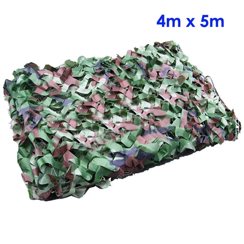 4m x 5m Jungle Cover Woodland Camouflage Camo Net for Camping Hunting Shooting - 1