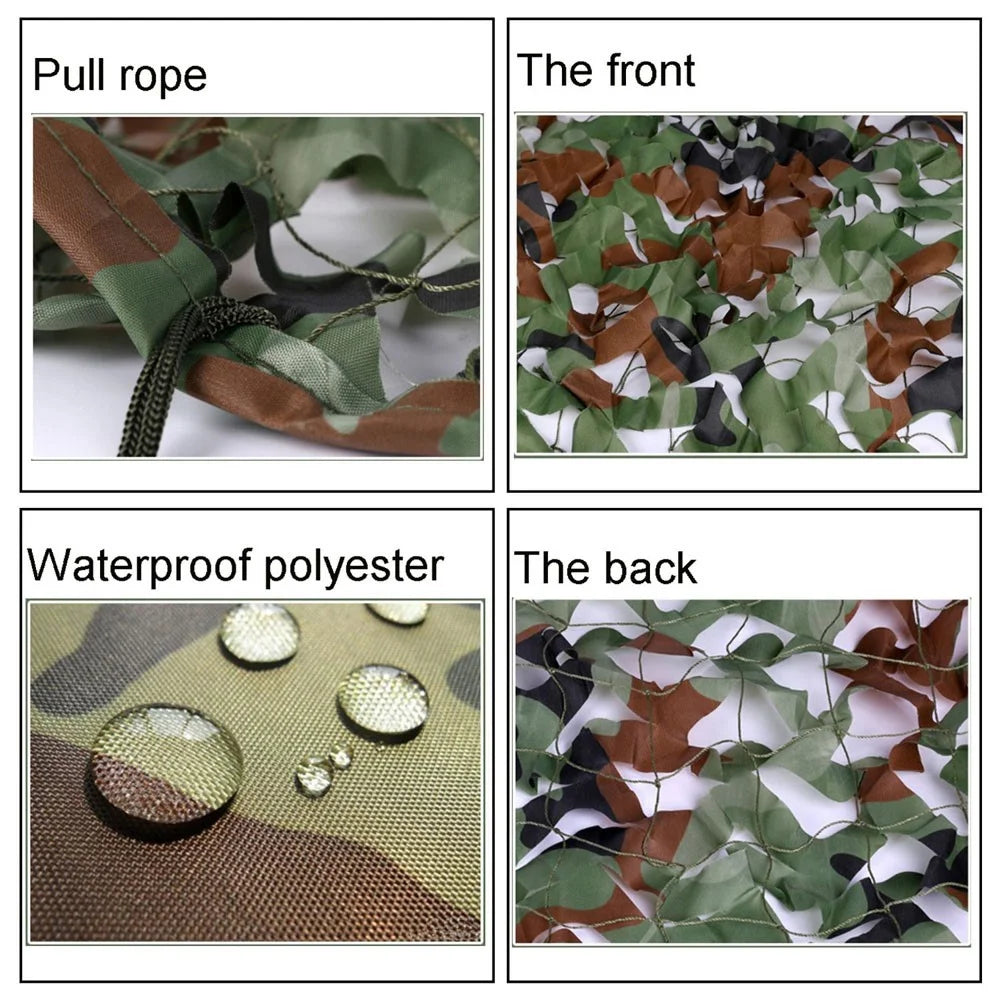 4m x 5m Jungle Cover Woodland Camouflage Camo Net for Camping Hunting Shooting - 2
