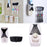Practical Automatic Toothpaste Squeezer Toothbrush Holder Set with Sticker - 2
