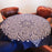 Square Cotton Linen Dining Table Cloth Cover 85 x 85cm - Henna Lotus - 1