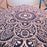 Square Cotton Linen Dining Table Cloth Cover 85 x 85cm - Henna Lotus - 3