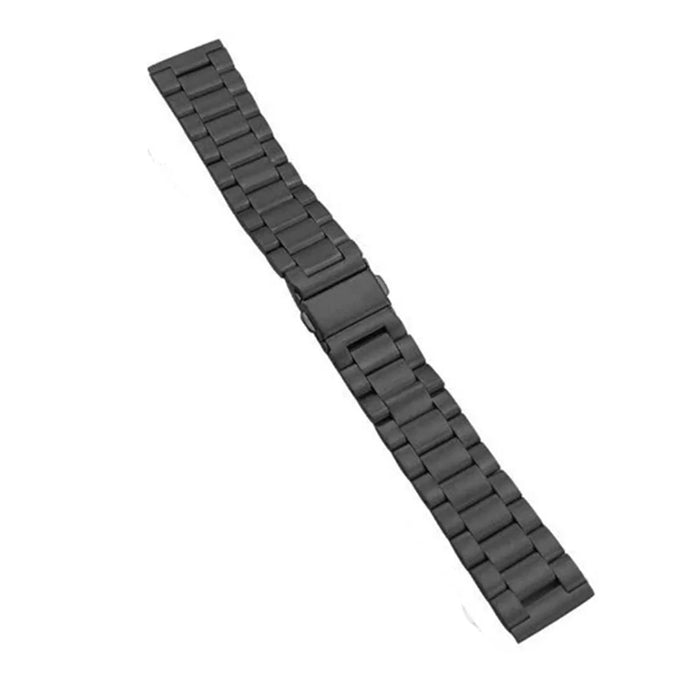 20mm Solid Stainless Steel Watch Band for Samsung Gear S2 Classic SM-732, Replacement Watch Strap - Black - 1