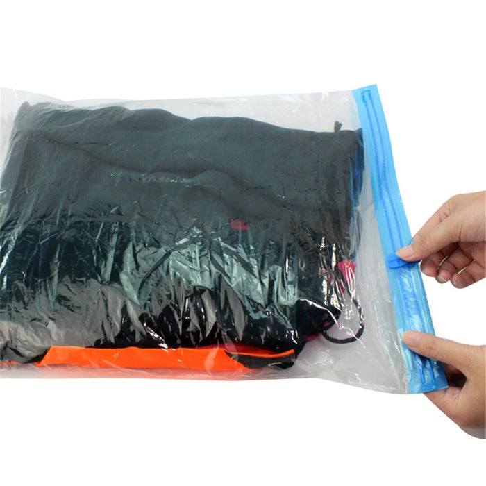 10Pcs/Set Travel Space Saver Bags Roll-Up Compression Storage Packing Organizers (No Vacuum Needed), Size: 35x50cm - 5