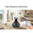 550ML Wood Grain Air Humidifier Vase Shape Mute Aroma Essential Oil Diffuser with Remote Control - Black / EU Plug - 7
