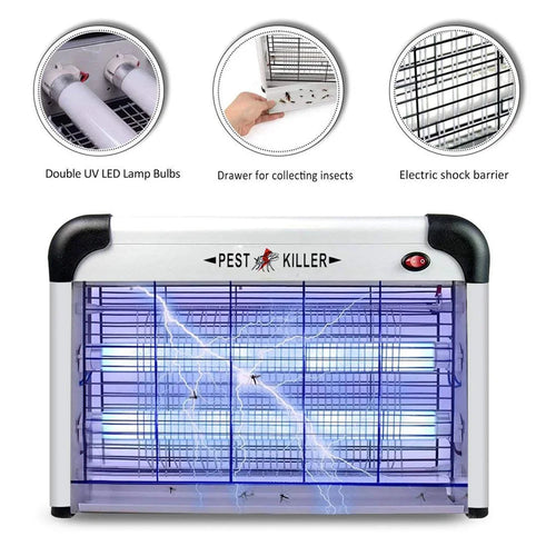 SK611 LED Photocatalyst Mosquito Killer Lamp 20W Household Mosquito Light Electronic Bug Zapper Mosquito Repellent Light - EU Plug - 1