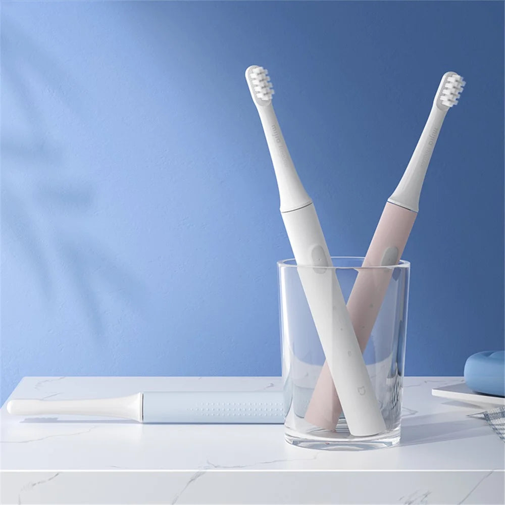XIAOMI MIJIA T100 Sonic Electric Power Rechargeable Battery Toothbrush (Chinese Version) - White - 4
