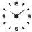 DIY Wall Clock Living Room Wall Decorative Sticker Clock - Black - 1