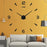 DIY Wall Clock Living Room Wall Decorative Sticker Clock - Black - 2