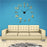 Modern Mute 3D Frameless Large Wall Clock DIY Room Home Decorations (3M002) - Black - 3