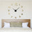 DIY Large Size 3D Mirror Sticker Wall Clock Arabic Numerals Gift (3M004) - Black - 4