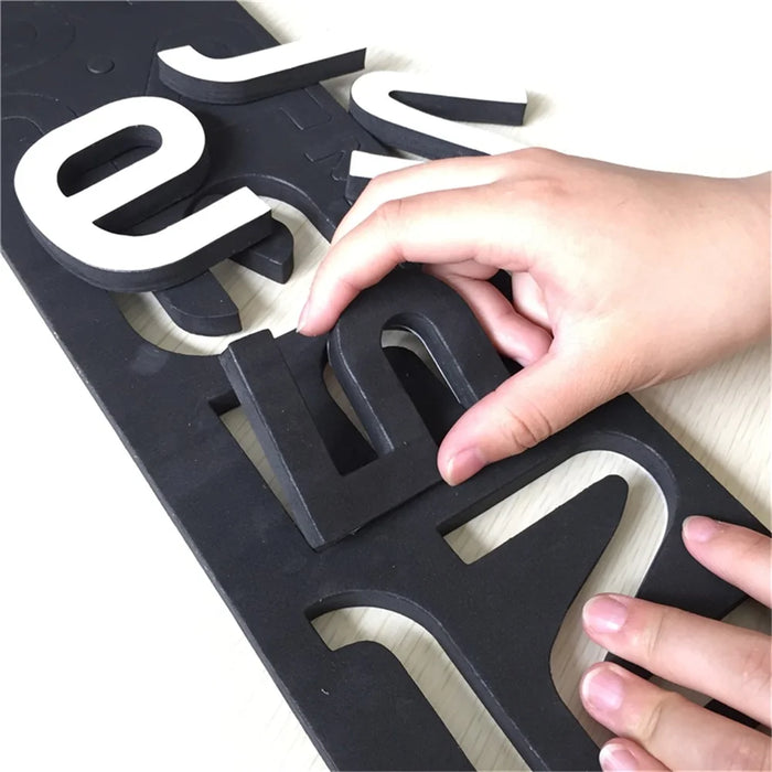 DIY Large Size 3D Mirror Sticker Wall Clock Arabic Numerals Gift (3M004) - Black - 6