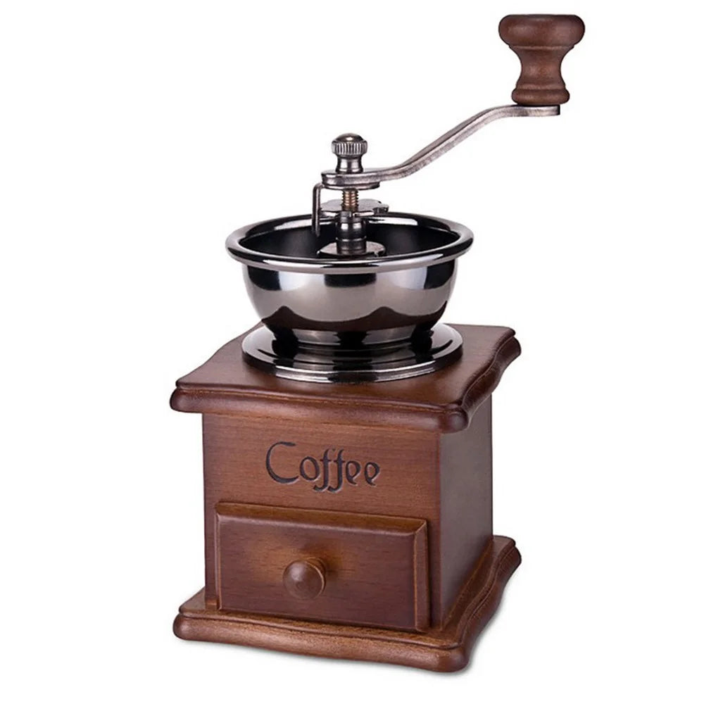 Hand Coffee Bean Grinder Manual Grinding Machine Coffee Grinder - Brown - 1