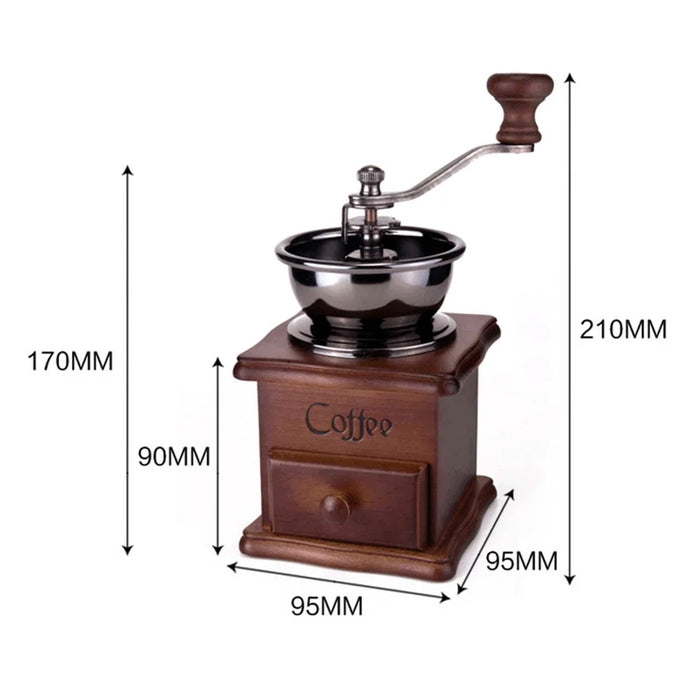 Hand Coffee Bean Grinder Manual Grinding Machine Coffee Grinder - Brown - 7