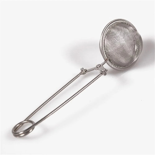 Stainless Steel Snap Mesh Tea Ball Infuser Filter - 1