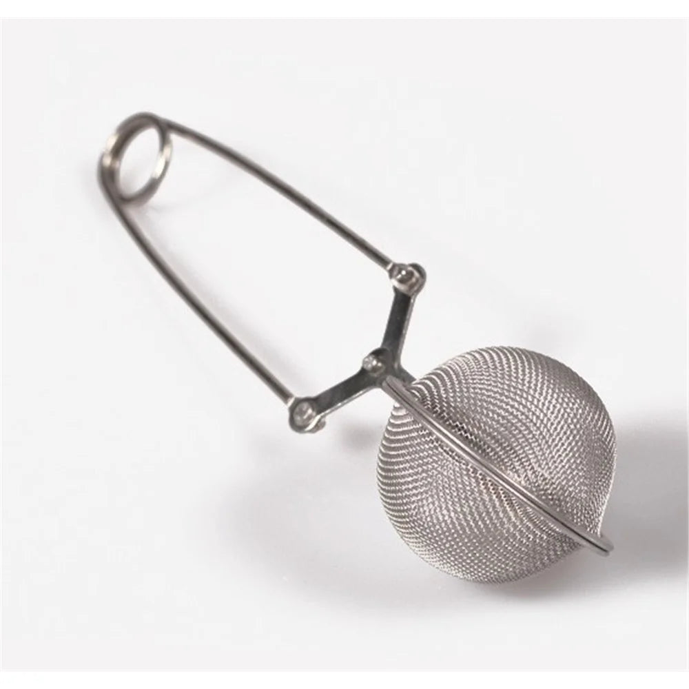 Stainless Steel Snap Mesh Tea Ball Infuser Filter - 3