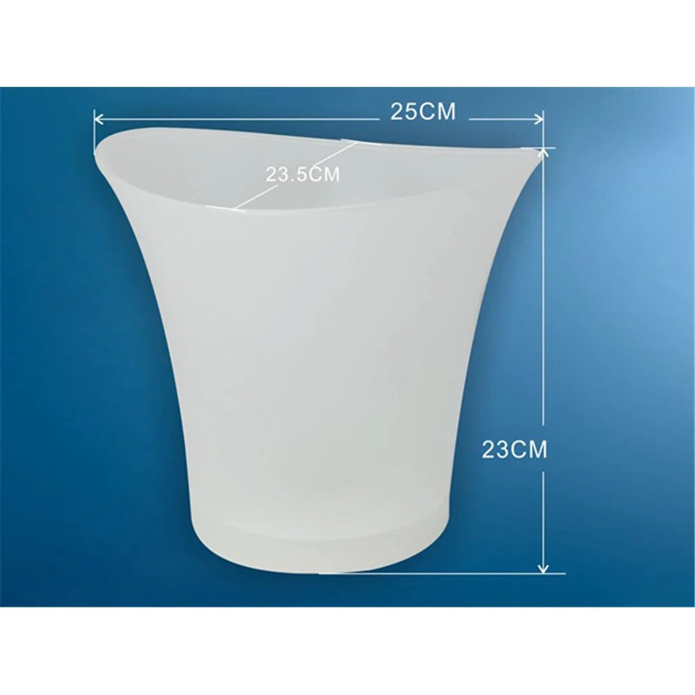 5L LED Color Changing Ice Bucket Champagne Wine Drinks Cooler Bucket - 2