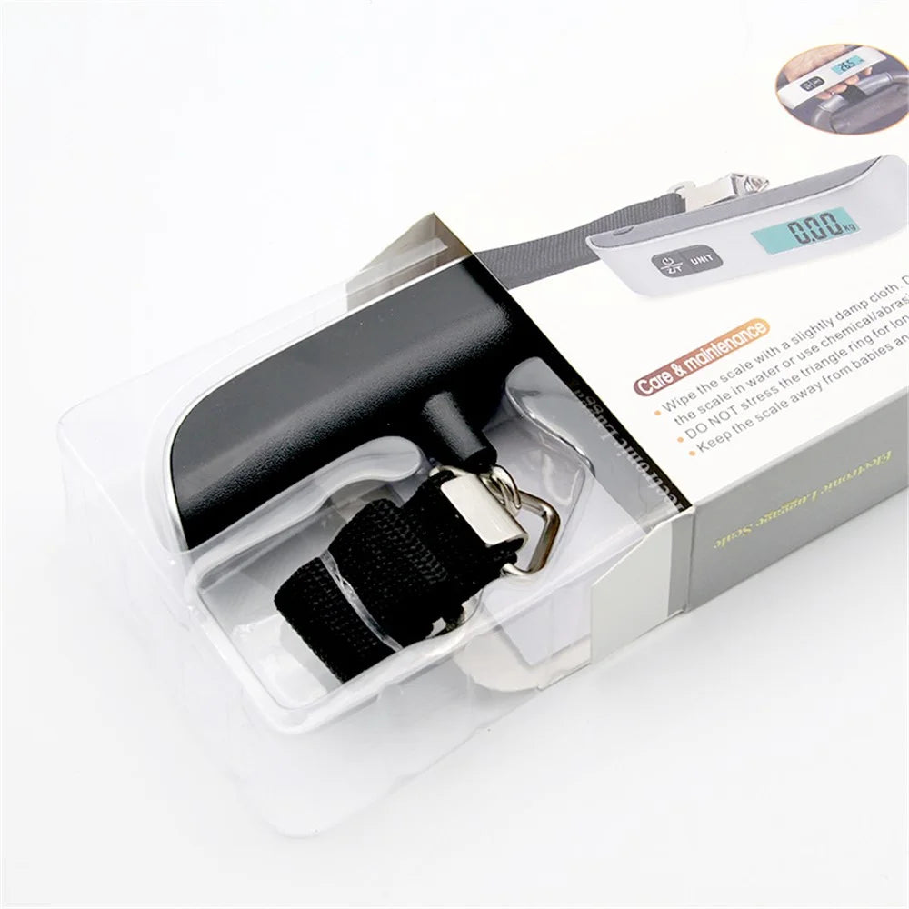Electronic Balance Digital Luggage Hanging Scale with Backlit LCD Display Tare Function - 5