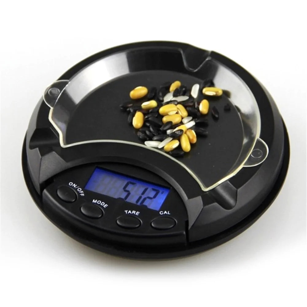 500g/0.01g Ashtray Shape Jewelry Digital Pocket Scale - 3