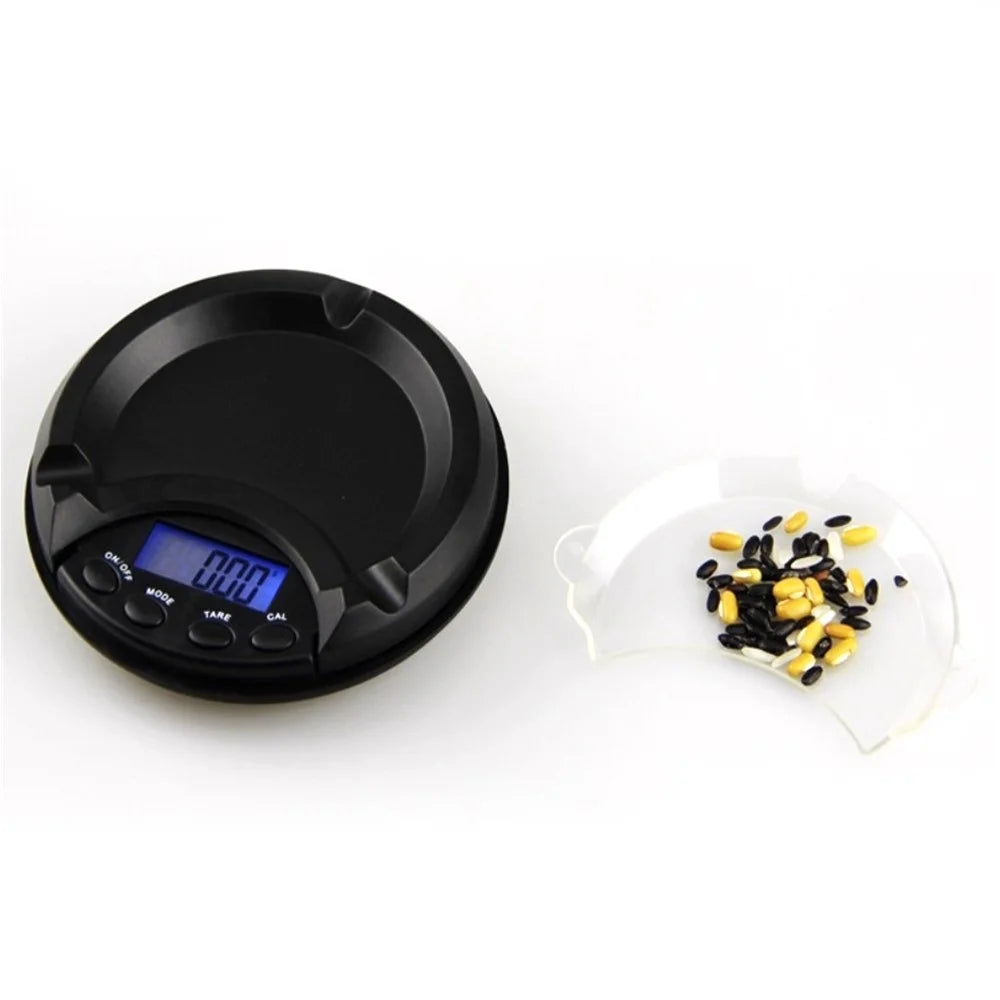 500g/0.01g Ashtray Shape Jewelry Digital Pocket Scale - 4