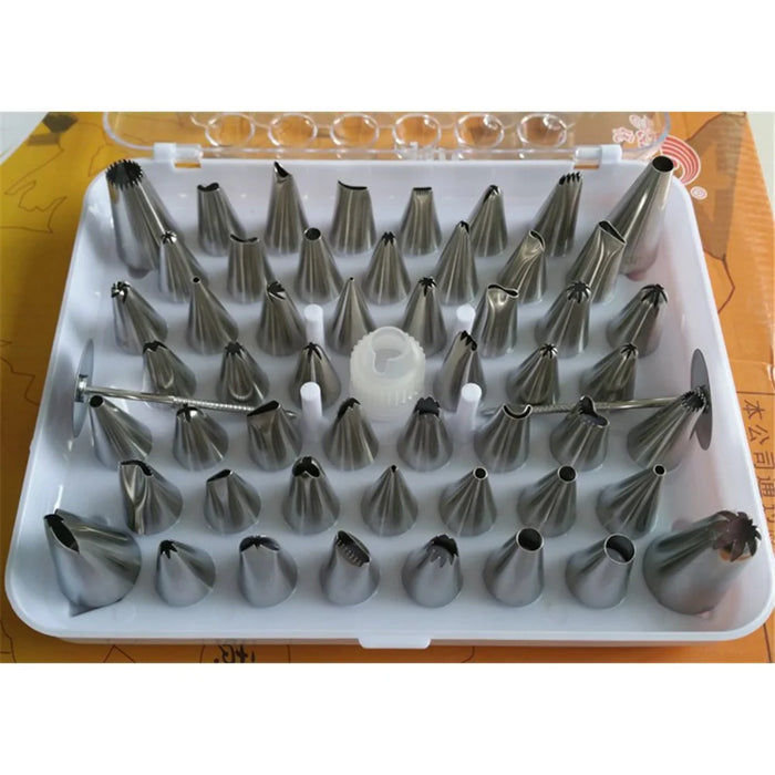 52Pcs/Set Stainless Steel Cake Pastry Icing Piping Nozzles Tip Kit Bakery Accessories - 3