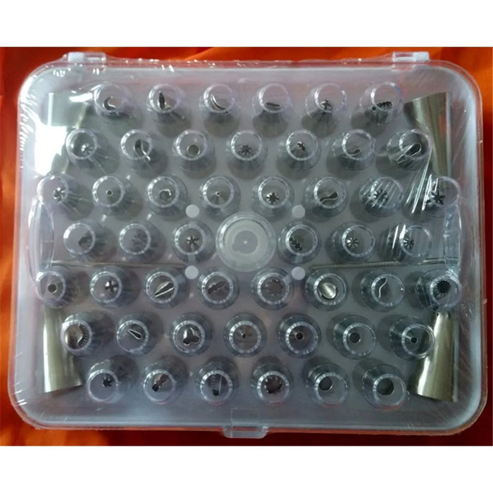 52Pcs/Set Stainless Steel Cake Pastry Icing Piping Nozzles Tip Kit Bakery Accessories - 4