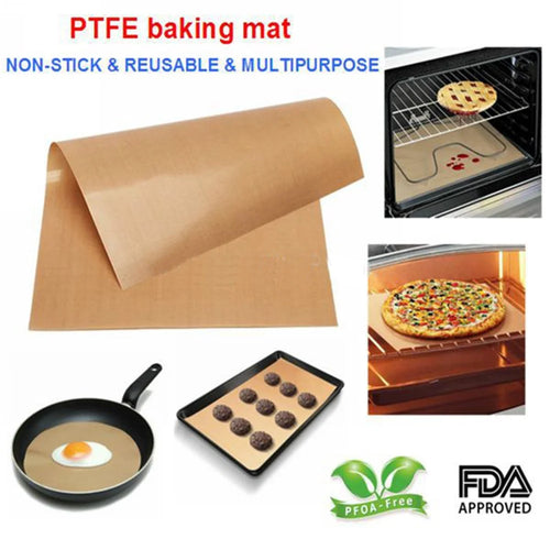 Non-stick Oil-proof Pastry Oven PTFE Baking Mat Washable with SGS & FDA Certification - 1