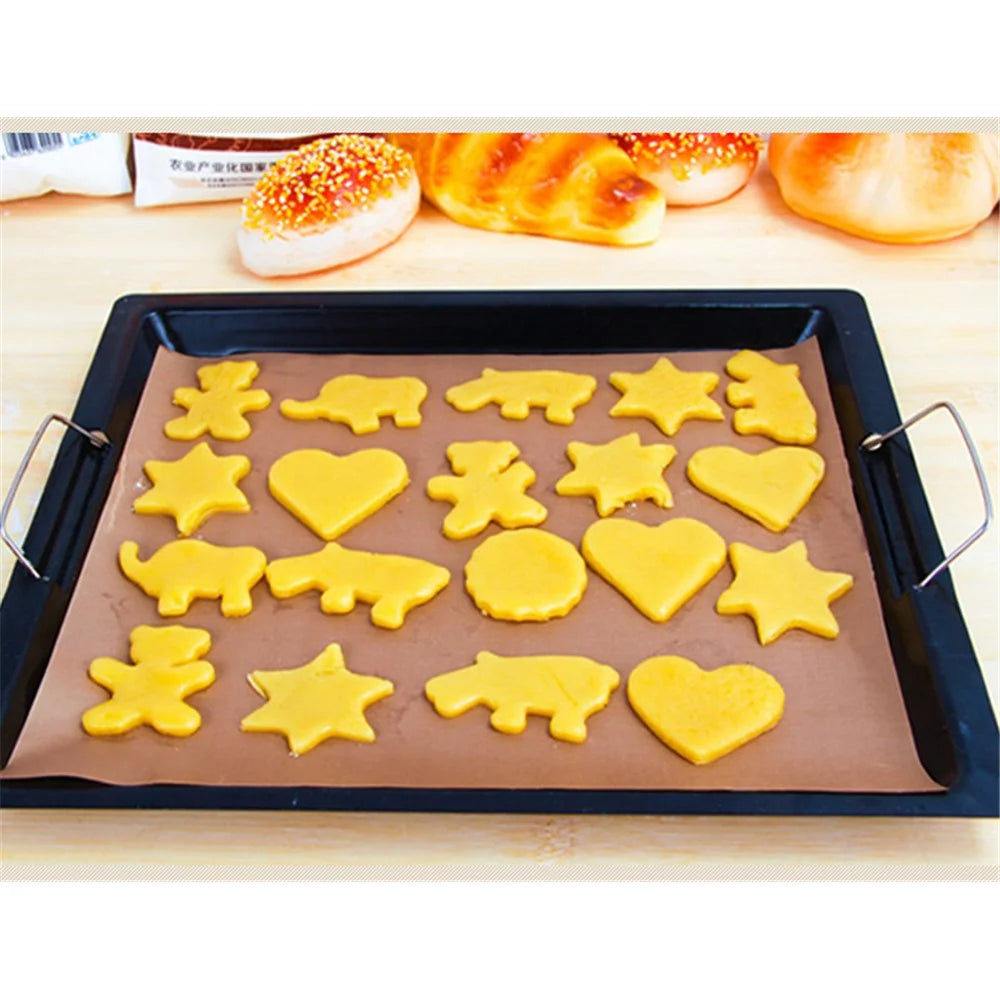 Non-stick Oil-proof Pastry Oven PTFE Baking Mat Washable with SGS & FDA Certification - 5