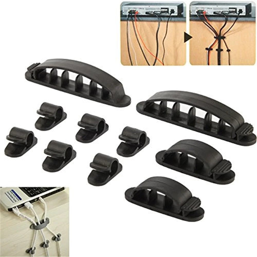 10 in 1 Plastic Flexible Cable Organizer for Electric Wires CC-926 - 1
