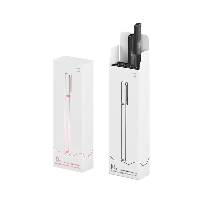 XIAOMI 10Pcs 0.5mm Signing Pen Gel Ink Smooth Writing Durable Refill - Black - 5