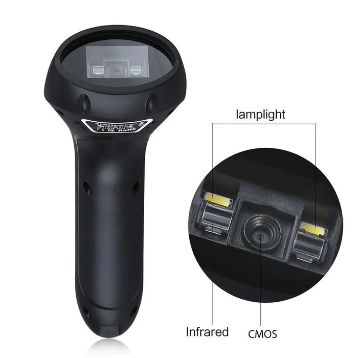 CILICO CT80 Wireless Bluetooth-compatible 1D 2D QR Barcode Scanner QR Bar Code Reader - 4