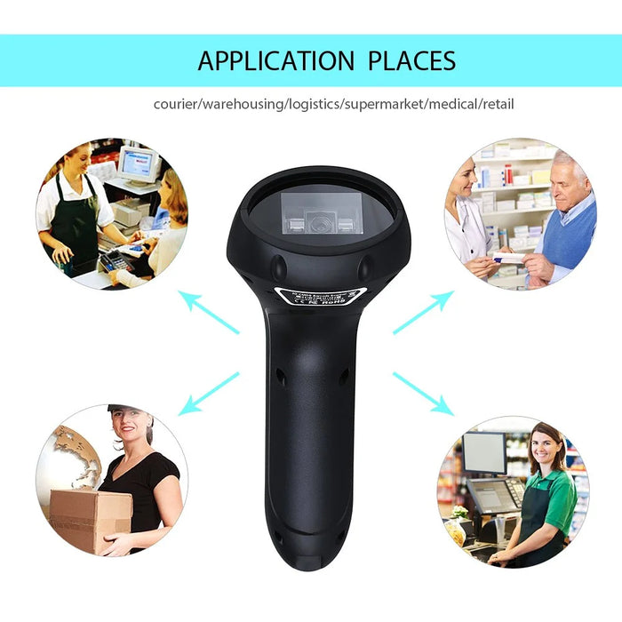 CILICO CT80 Wireless Bluetooth-compatible 1D 2D QR Barcode Scanner QR Bar Code Reader - 5