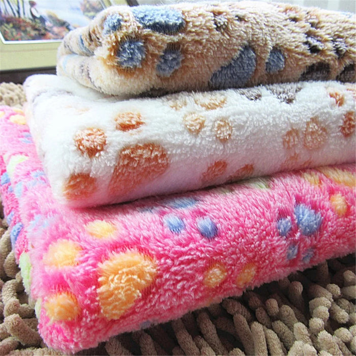 Puppy Blanket Pet Cushion Small Dog Cat Bed Soft Warm Sleep Mat S Size - Coffee - 3