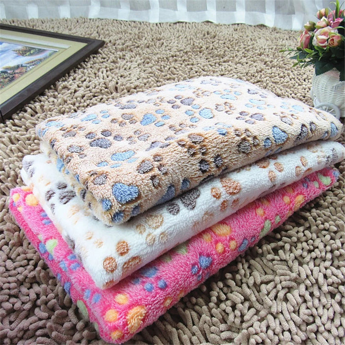 Puppy Blanket Pet Cushion Small Dog Cat Bed Soft Warm Sleep Mat S Size - Coffee - 4
