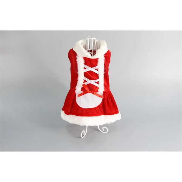 Clothes Christmas Dress for Small Dog for Winter Spring - M - 3