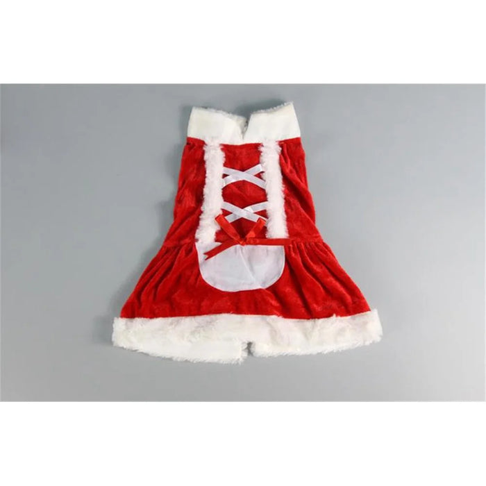 Clothes Christmas Dress for Small Dog for Winter Spring - M - 4