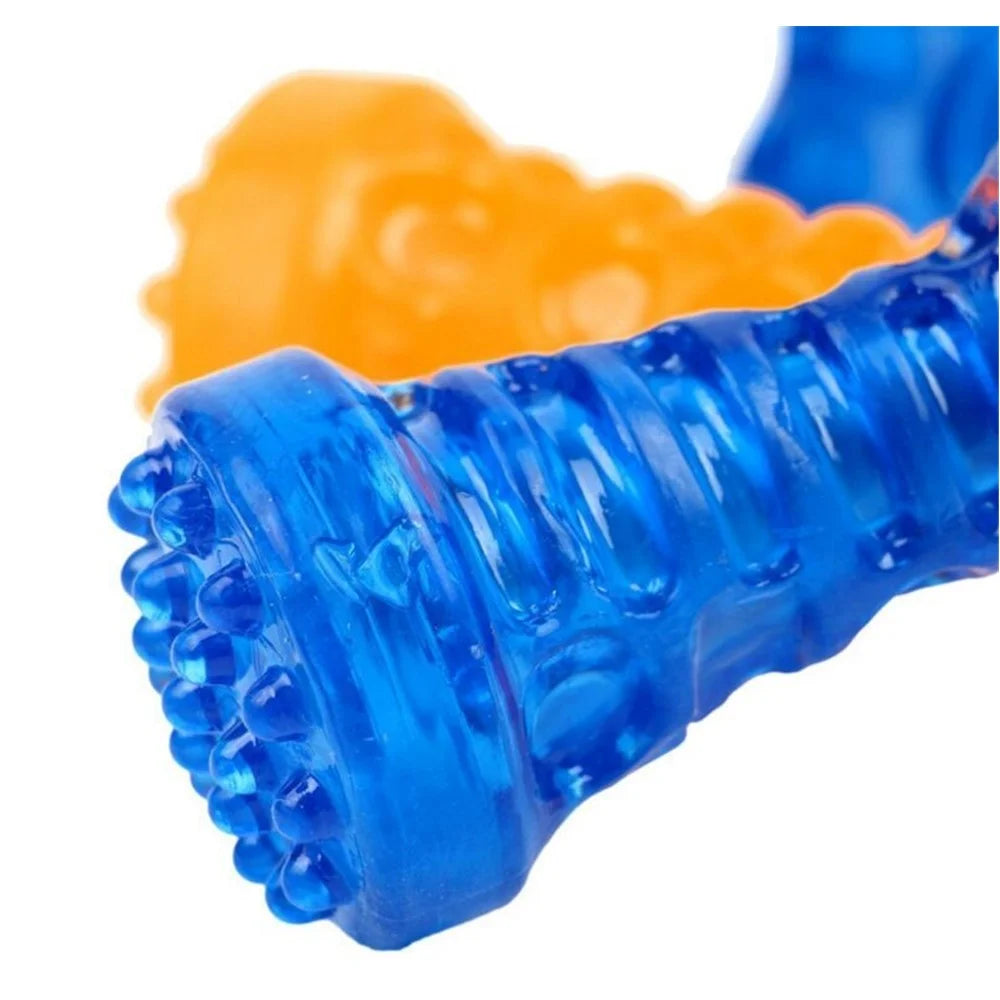 Durable TPR Molar Stick Teeth Cleaning Chew Toy Gift for Pet Dog,  Size: 18 x 5cm (Large) - Blue - 3