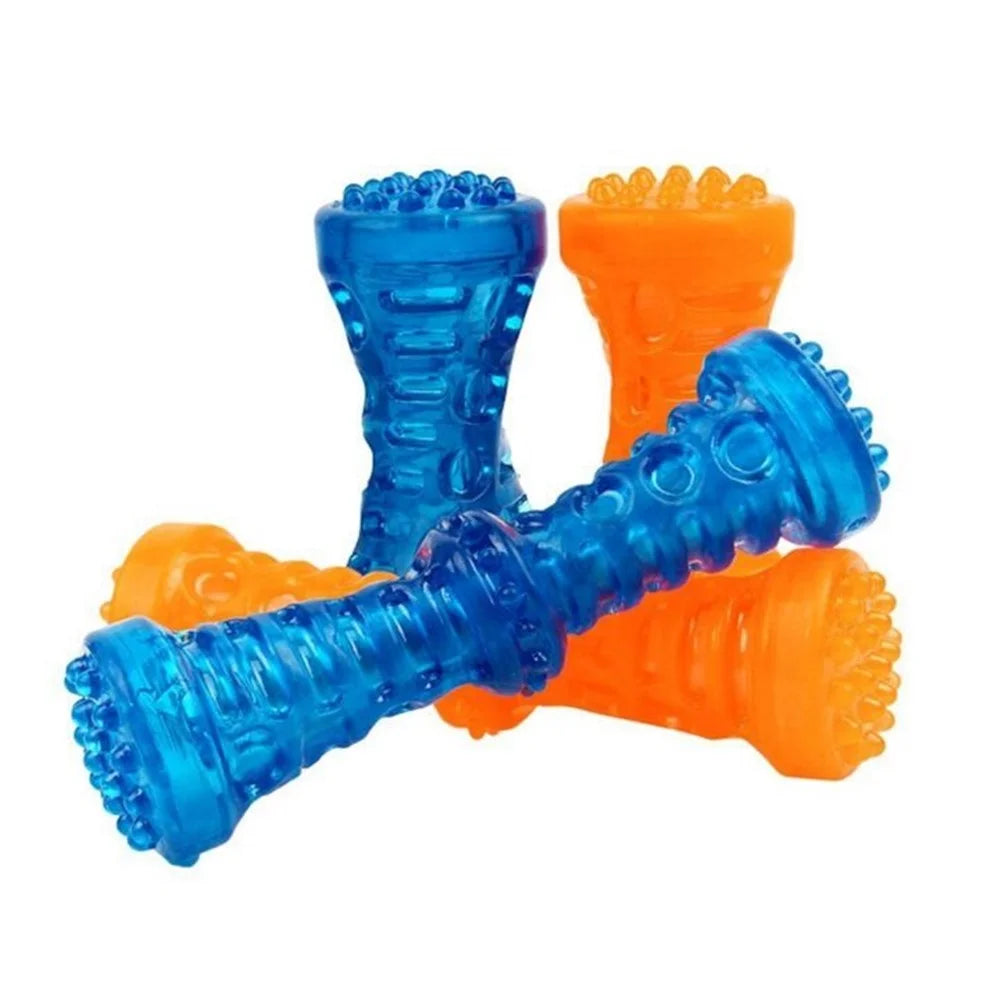 Durable TPR Molar Stick Teeth Cleaning Chew Toy Gift for Pet Dog,  Size: 18 x 5cm (Large) - Blue - 5