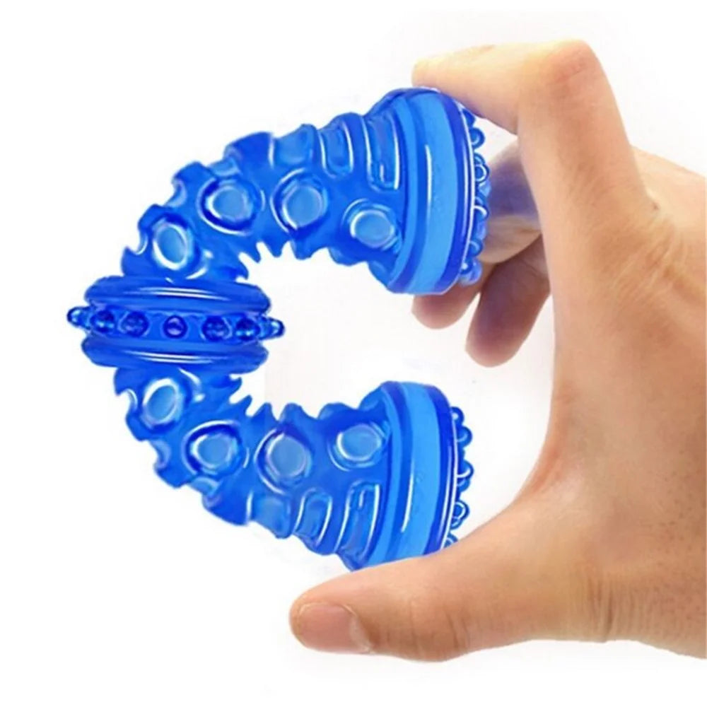 Durable TPR Molar Stick Teeth Cleaning Chew Toy Gift for Pet Dog,  Size: 18 x 5cm (Large) - Blue - 6