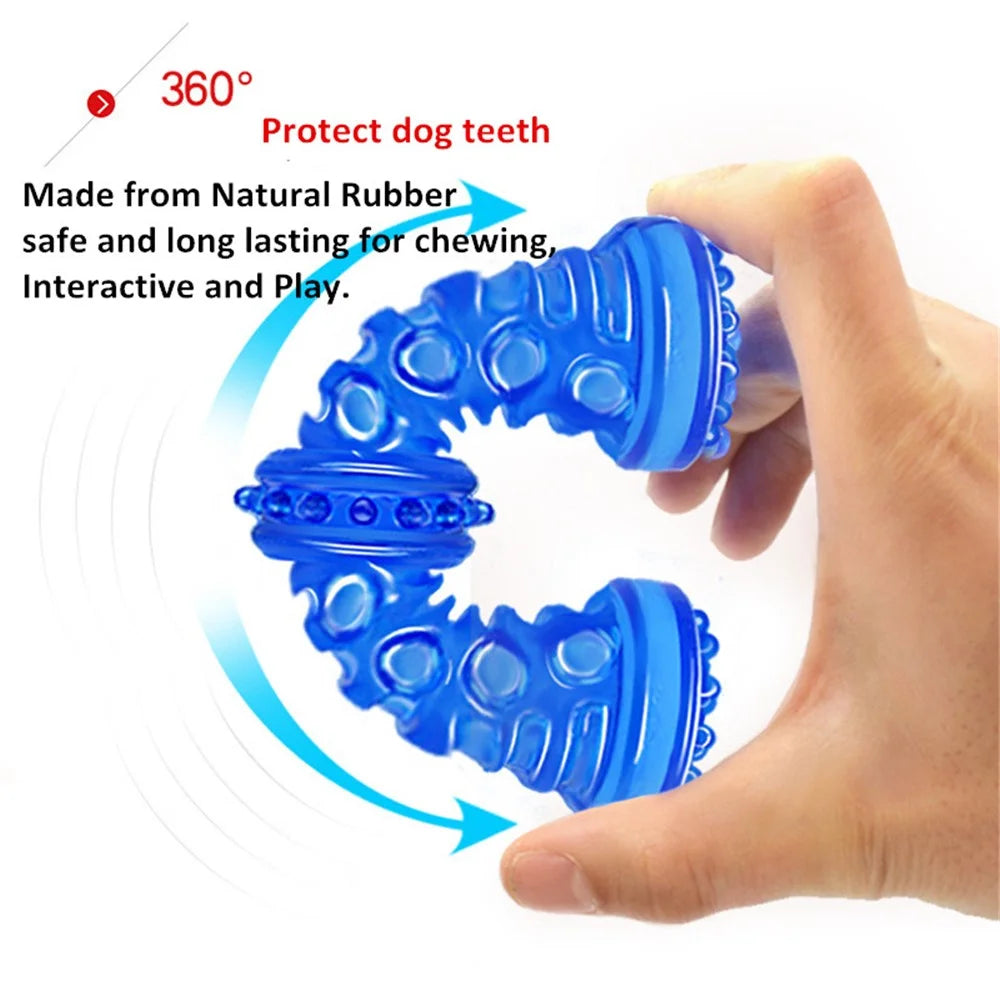 Durable TPR Molar Stick Teeth Cleaning Chew Toy Gift for Pet Dog,  Size: 18 x 5cm (Large) - Blue - 7