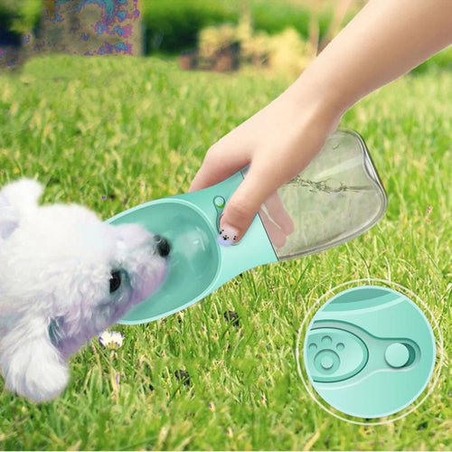 350ML Pet Feeding Water Bottle Leakproof Outdoor Travel Dog Drinking Water Bottle - Blue - 1