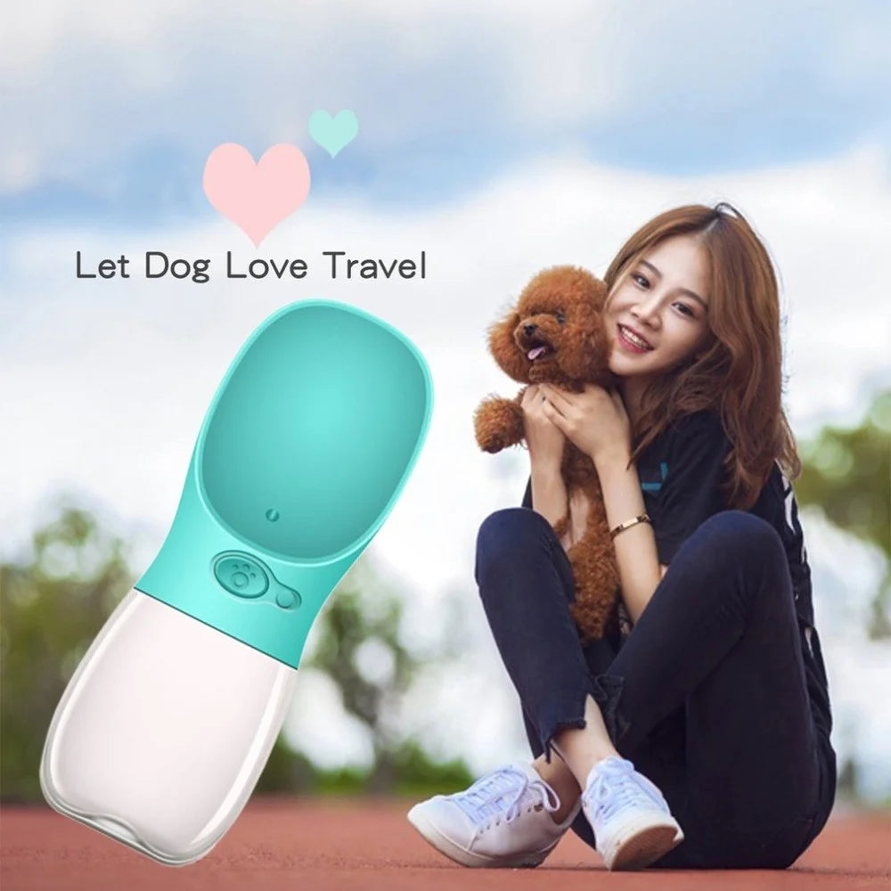 350ML Pet Feeding Water Bottle Leakproof Outdoor Travel Dog Drinking Water Bottle - Blue - 2