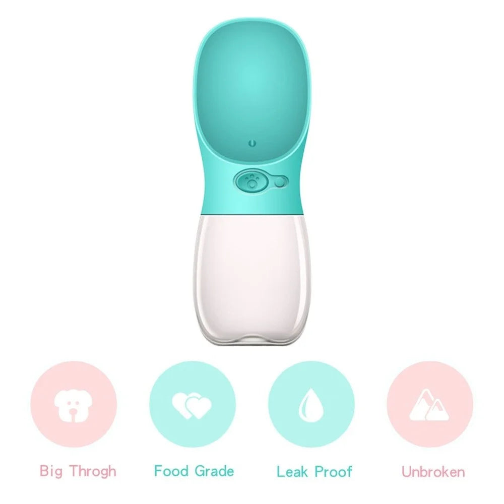350ML Pet Feeding Water Bottle Leakproof Outdoor Travel Dog Drinking Water Bottle - Blue - 4