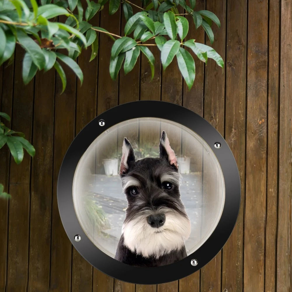 2PCS / Pack Pet Dog Fence Gift Peek Window Acrylic Dome Window - 2